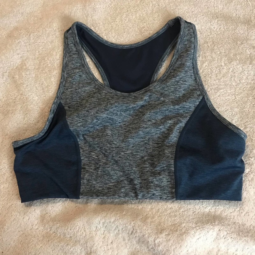 Core IO Blue Medium Compression Sports Bra L